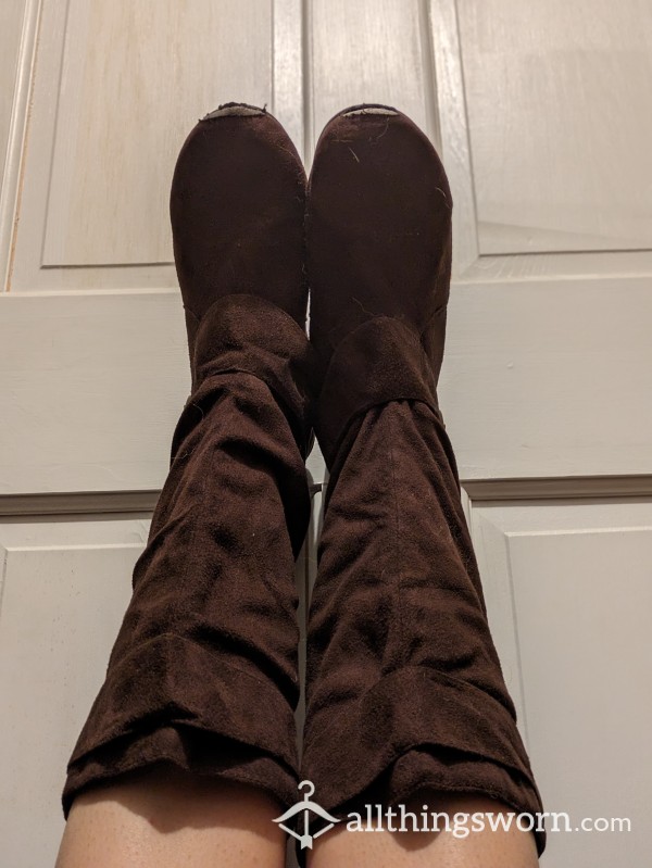 Well Worn Suede Boots