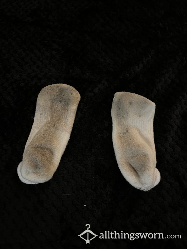 Well Worn White Cotton Socks