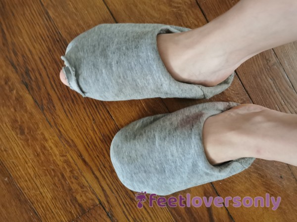 Well Worned, Old, Dirty Slippers