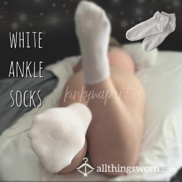 White Ankle Socks - Includes 2-day Wear And U.S. Shipping
