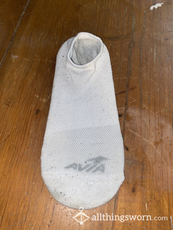 White Avia Ankle Cut Socks
