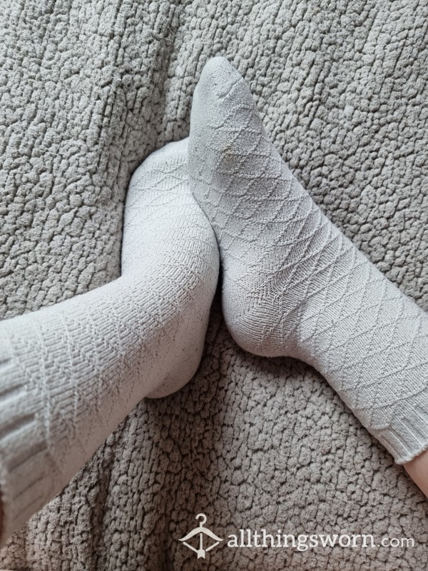 White Cotton Well Worn Socks