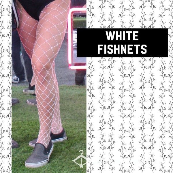 Sexy White Fishnets, Worn 🤍