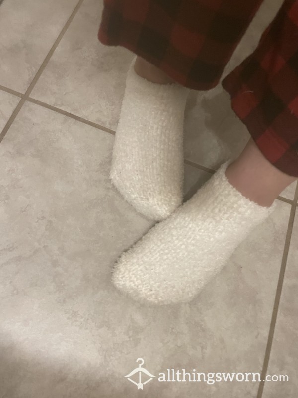 White Fuzzy Socks 🧦
