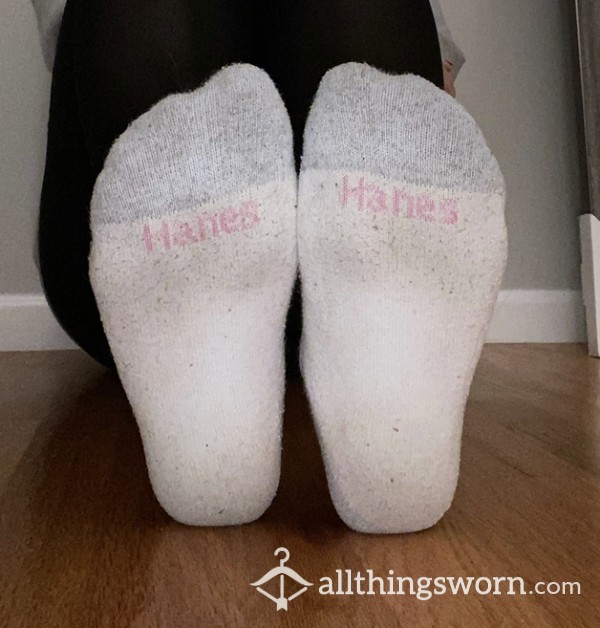 Dirty White Hanes Socks
