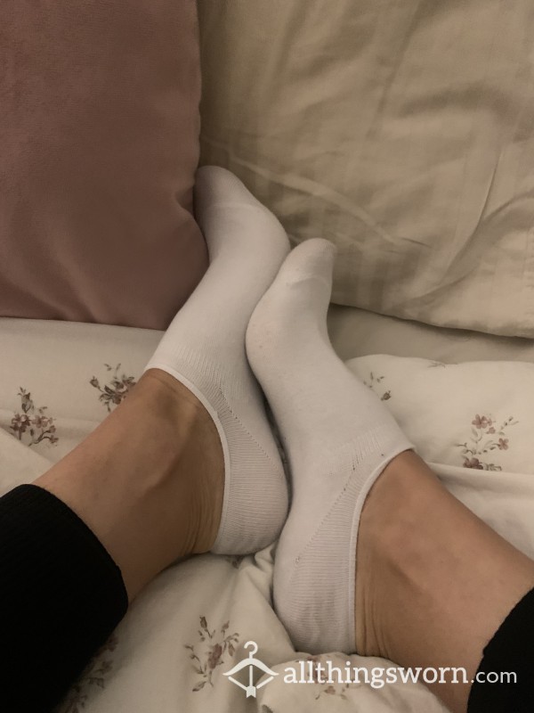White Invisible Socks