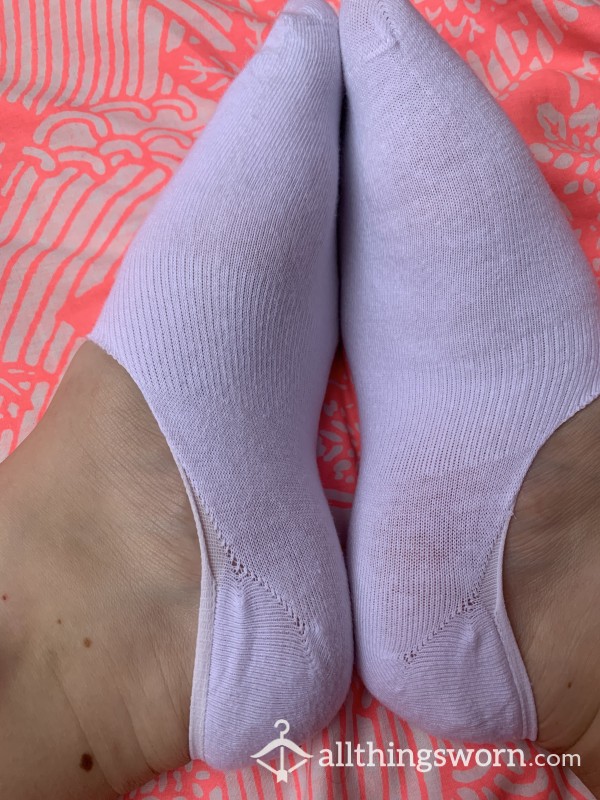 White Invisible Trainer Socks