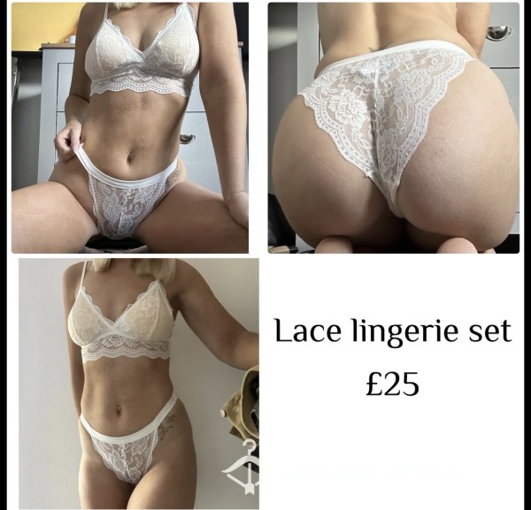 White Lace Lingerie Set