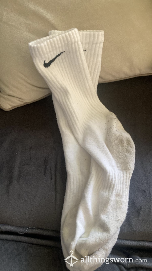 White Nike Socks 24hr Wear