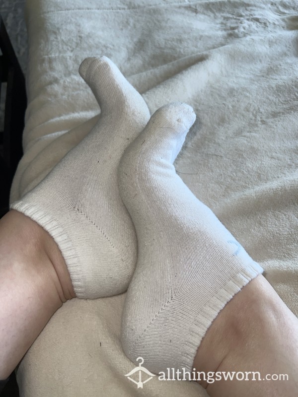White Puma Ankle Socks