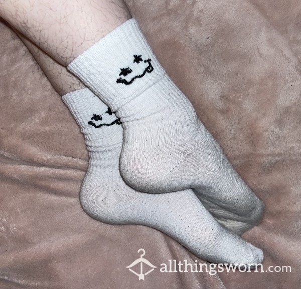 White Silly Socks