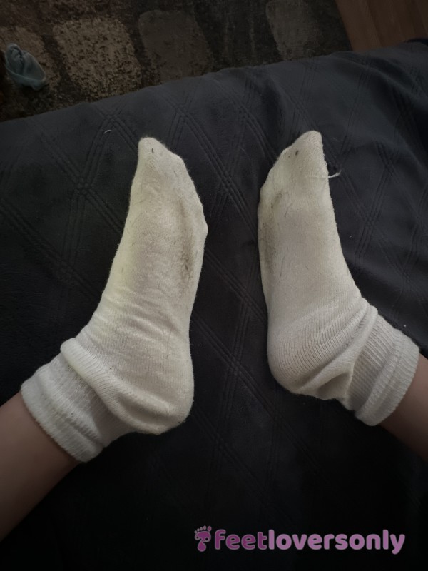 White Worn In Socks!