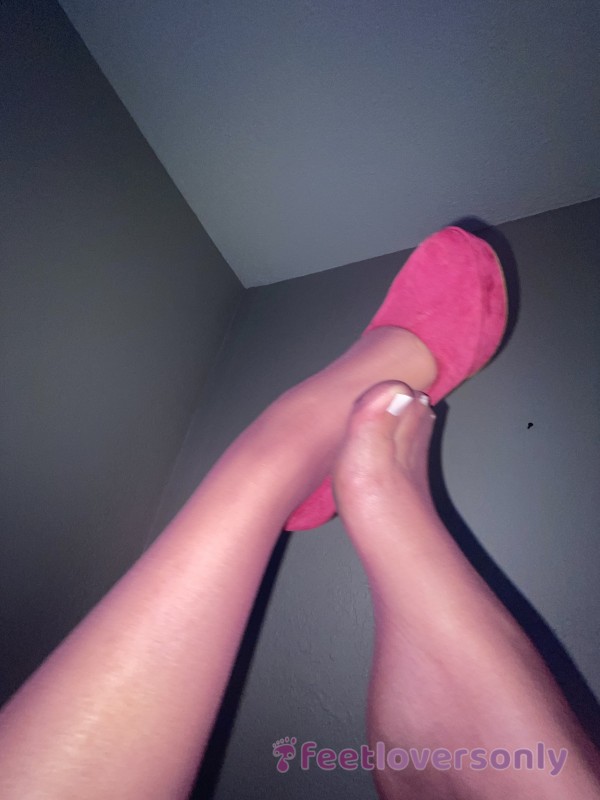 Wine Colored Pantyhose, Worn In Delicious Smelling