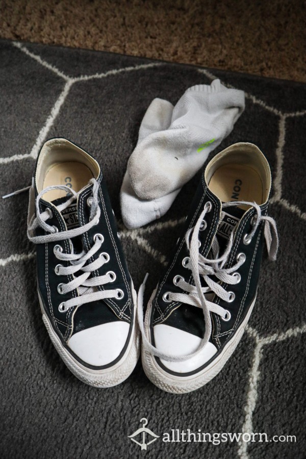 Worn Out Converse (a Pair Of Socks!)