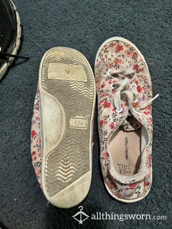 Worn Out Flower Shoes