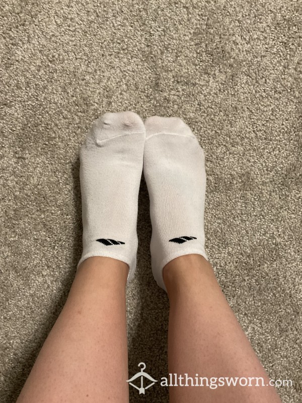 Worn White Adidas Socks