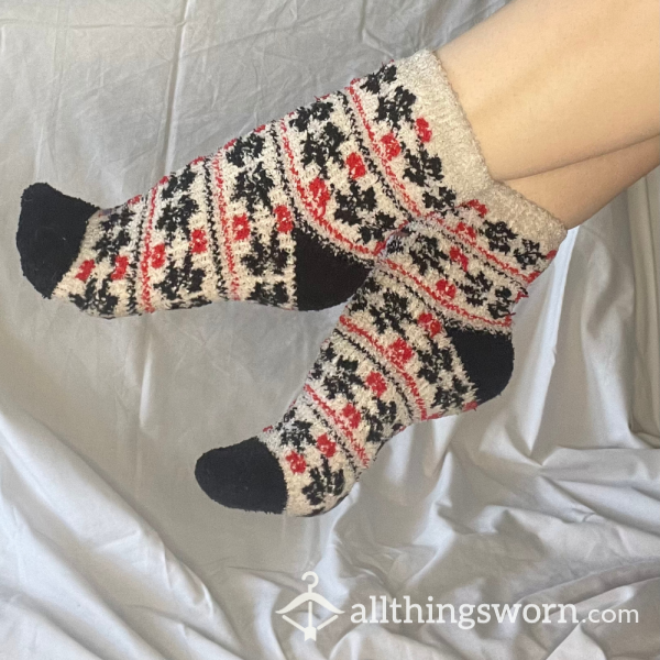 XS Fuzzy Winter/Christmas Socks